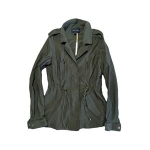Eden Society Laysha Cargo Jacket Size XS Army Green Stretch Casual Cinch Waist